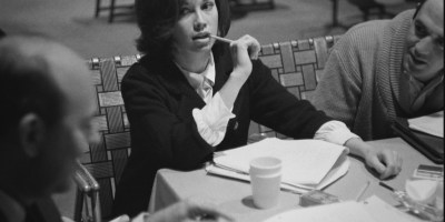 Television legend Mary Tyler Moore at a table read for 'The Dick Van Dyke Show.'
