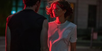 Zendaya in a scene from the shot-in-Boston movie "Challengers." (MGM)