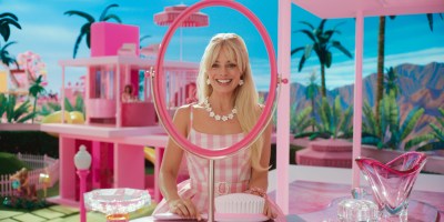 Margot Robbie in a scene from "Barbie."