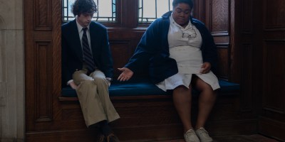 Dominic Sessa stars as Angus Tully and Da’Vine Joy Randolph as Mary Lamb in director Alexander Payne’s "The Holdovers."