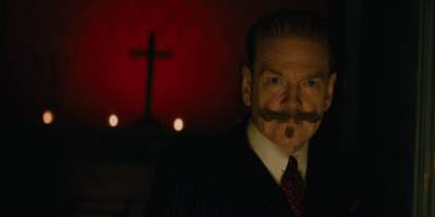 Kenneth Branagh as iconic Belgian sleuth Hercule Poirot in a scene from "A Haunting in Venice." (Rob Youngson/20th Century Studios)