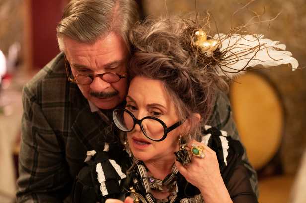 Nathan Lane and Megan Mullally in a scene from "Dicks: The Musical." (Justin Lubin photo)