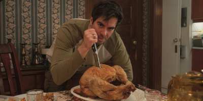 Director Eli Roth, a Newton native, on the set of "Thanksgiving." (Pief Weyman/TriStar Pictures/Spyglass Media Group, LLC)
