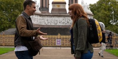 Sam Rockwell and Bryce Dallas Howard in "Argylle." (Universal Pictures and Apple Original Films)