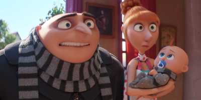 Steve Carell and Kristen Wiig return to voice the husband-and-wife characters of Gru and Lucy in "Despicable Me 4," opening July 3 in theaters. (Illumination and Universal Pictures)