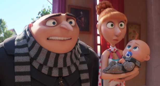 Steve Carell and Kristen Wiig return to voice the husband-and-wife characters of Gru and Lucy in "Despicable Me 4," opening July 3 in theaters. (Illumination and Universal Pictures)