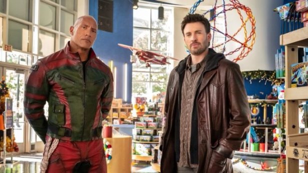 Dwayne 'The Rock' Johnson and Sudbury's Chris Evans team up to rescue Santa in the upcoming Christmas action flick, 'Red One.'