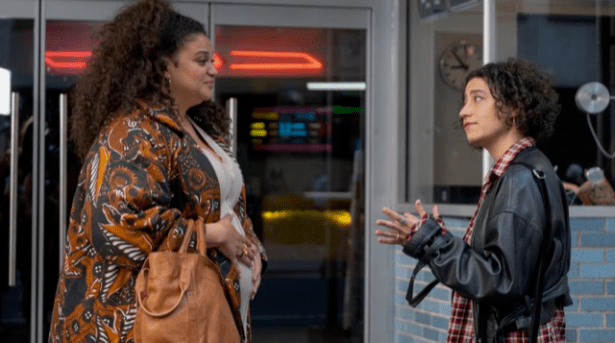 Michelle Buteau and Ilana Glazer in a scene from "Babes."