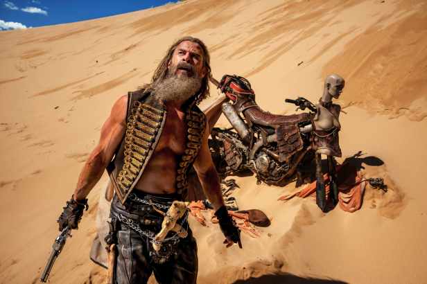 Chris Hemsworth in "Furiosa: A Mad Max Saga." (Jasin Boland/Warner Bros. Pictures)