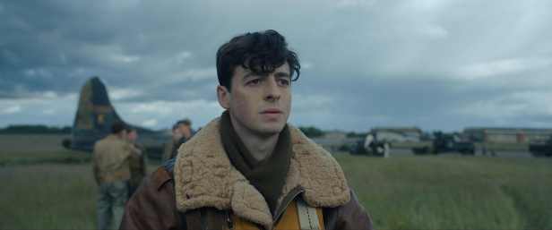 Anthony Boyle in "Masters of the Air" as Lt. Col. Harry Crosby, navigator of the 100th Bomb Group. Crosby was a professor at Boston University and longtime resident of Newton.