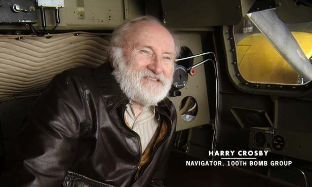 Lt. Col. Harry Crosby appears in a scene from the documentary, ""The Bloody Hundredth." (Photo from Apple TV+)