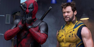Ryan Reynolds as Deadpool/Wade Wilson and Hugh Jackman as Wolverine/Logan in "Deadpool & Wolverine." (Jay Maidment)