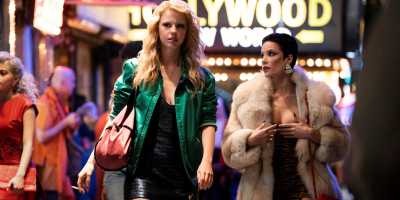 Mia Goth and Halsey in a scene from "MaXXXine." (Justin Lubi)