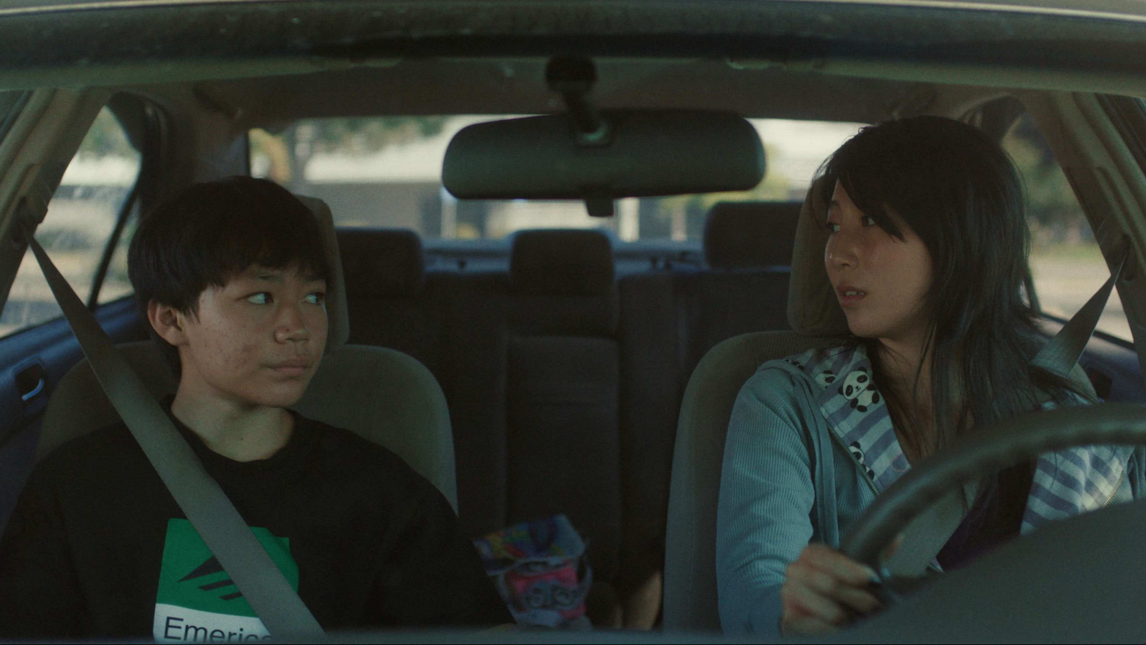 Izaac Wang and Shirley Chen in writer-director Sean Wang's "Didi." (Focus Features/Talking Fish Pictures)