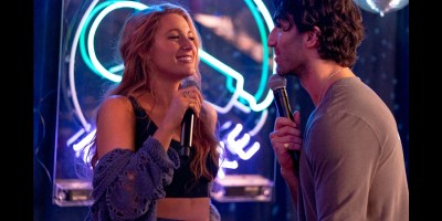Blake Lively and Justin Baldoni in a scene from the Boston-set "It Ends With Us."