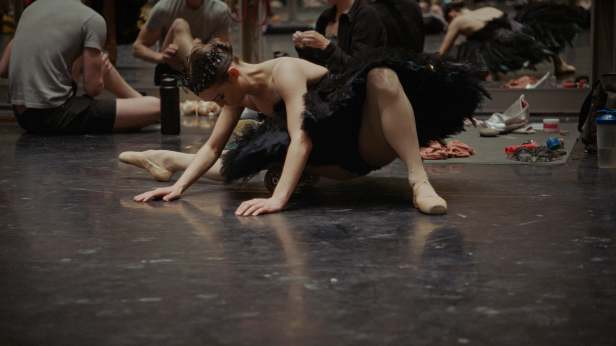 Principal Dancer Jurgita Dronina as the Black Swan. (Greenwich Entertainment)