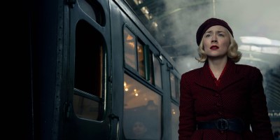 Saoirse Ronan in "Blitz," now in theaters and premiering on Apple TV+ on November 22.