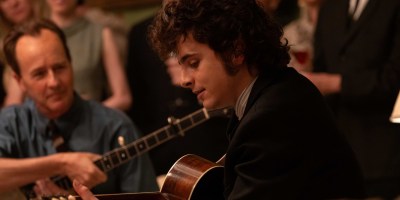 Edward Norton and Timothée Chalamet in "A Complete Unknown." (Macall Polay).