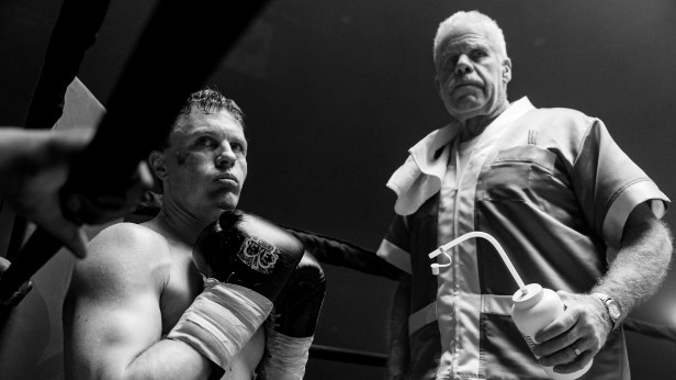 Michael Pitt and Ron Perlman in "Day of the Fight." (Jeong Park)