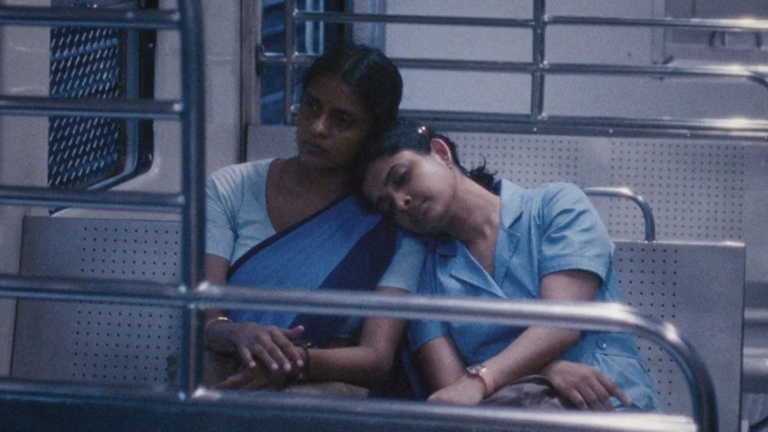 2. ALL WE IMAGINE AS LIGHT: Opening Jan. 10 in Boston, the movie explores the lives and connections of three women in contemporary, working-class Mumbai—head nurse Prabha (Kani Kusruti), her coworker Anu (DivyaPrabha), and hospital cook Parvaty (Chhaya Kadam)—in a soulful, Cannes Grand Prize-winning debut from writer/director Payal Kapadia. (Janus Films)