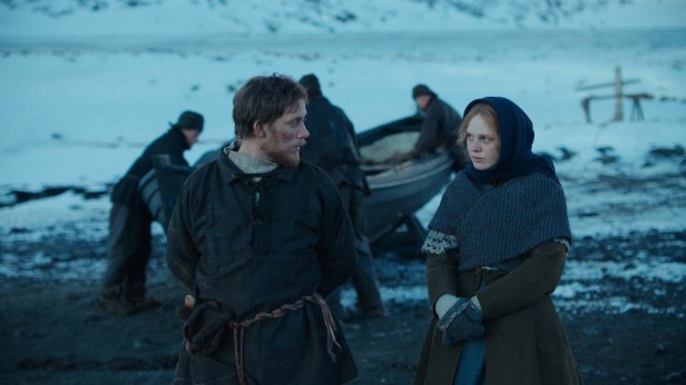 Joe Cole as Daniel, Odessa Young as Eva in "The Damned." (Photo from Vertical)