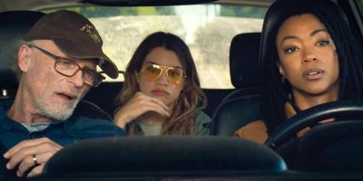 Ed Harris, Natalie Morales, and Sonequa Martin-Green in "My Dead Friend Zoe." (Briarcliff Entertainment)