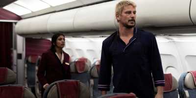 Charithra Chandran and Josh Hartnett in a scene from "Fight or Flight." (Vertical)