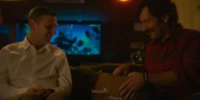Tim Robinson and Paul Rudd in "Friendship." (A24)