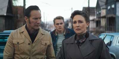 Patrick Wilson, Ben Hardy and Vera Farmiga in "Conjuring: Last Rites." (Warner Bros. Pictures)