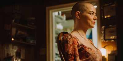 Emma Stone stars in director Yorgos Lanthimos' "Bugonia." (Atsushi Nishijima/Focus Features)