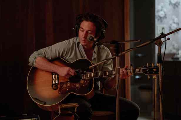 Jeremy Allen White as Bruce Springsteen in “Springsteen: Deliver Me From Nowhere.” (Macall Polay/ 20th Century Studios)