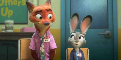Nick Wilde (voiced by Jason Bateman) and Judy Hopps (voiced by Ginnifer Goodwin) in "Zootopia 2." (Disney Enterprises, Inc.)
