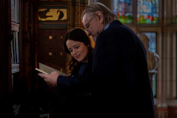 Claire Foy and Brendan Gleeson in "H Is for Hawk." (Roadside_Attractions)