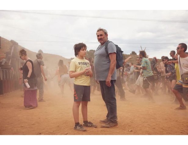 Sergi Lopez and Bruno Nunez Arjona star in "Sirāt." (Neon)