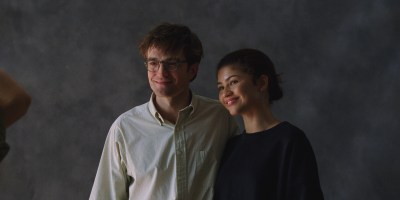 Robert Pattinson and Zendaya in "The Drama." (A24)