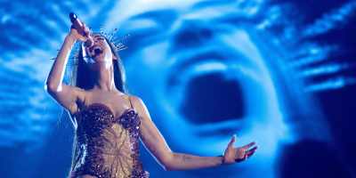 Anne Hathaway in "Mother Mary." (A24)