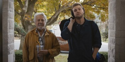 Dustin Hoffman and Leo Woodall in "Tuner." (Black Bear)